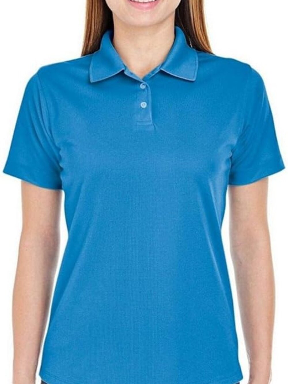 Ultraclub Women’s Pacific Blue Performance Polo NEW